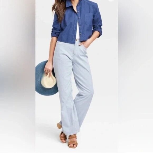 Universal Thread Denim - Universal Thread Women's High-Rise Wide Leg Jeans - Light Wash Size 14